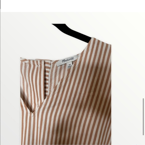 MADEWELL Button Back Easy Striped Mini Dress - Picture 4 of 4
